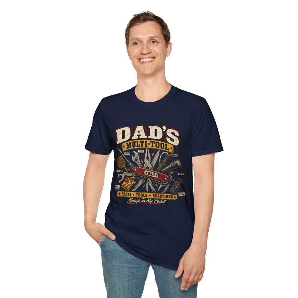 Dad's Multi-Tool T-Shirt | Vintage Toolbox Tools Graphic Tee