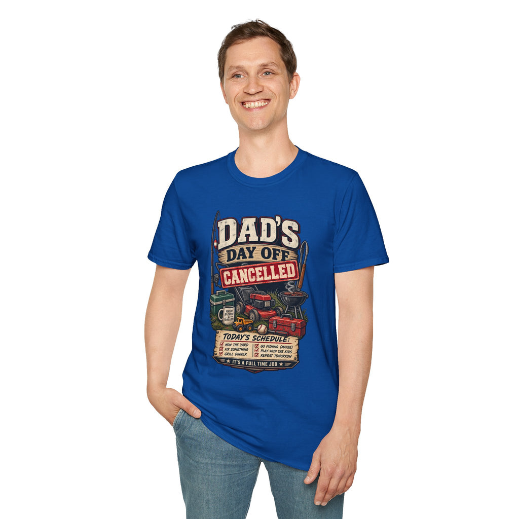 Dad's Day Off Cancelled T-Shirt | Funny Dad Repair Graphics