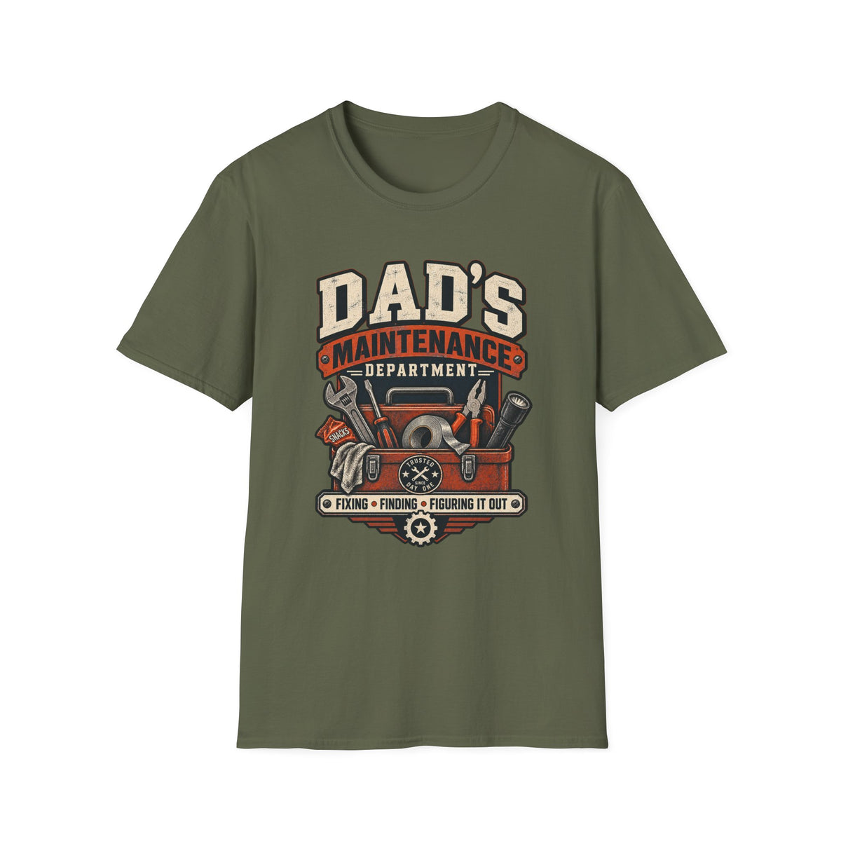 Dad's Maintenance Department T-Shirt | Tools Garage Repair Dad Tee