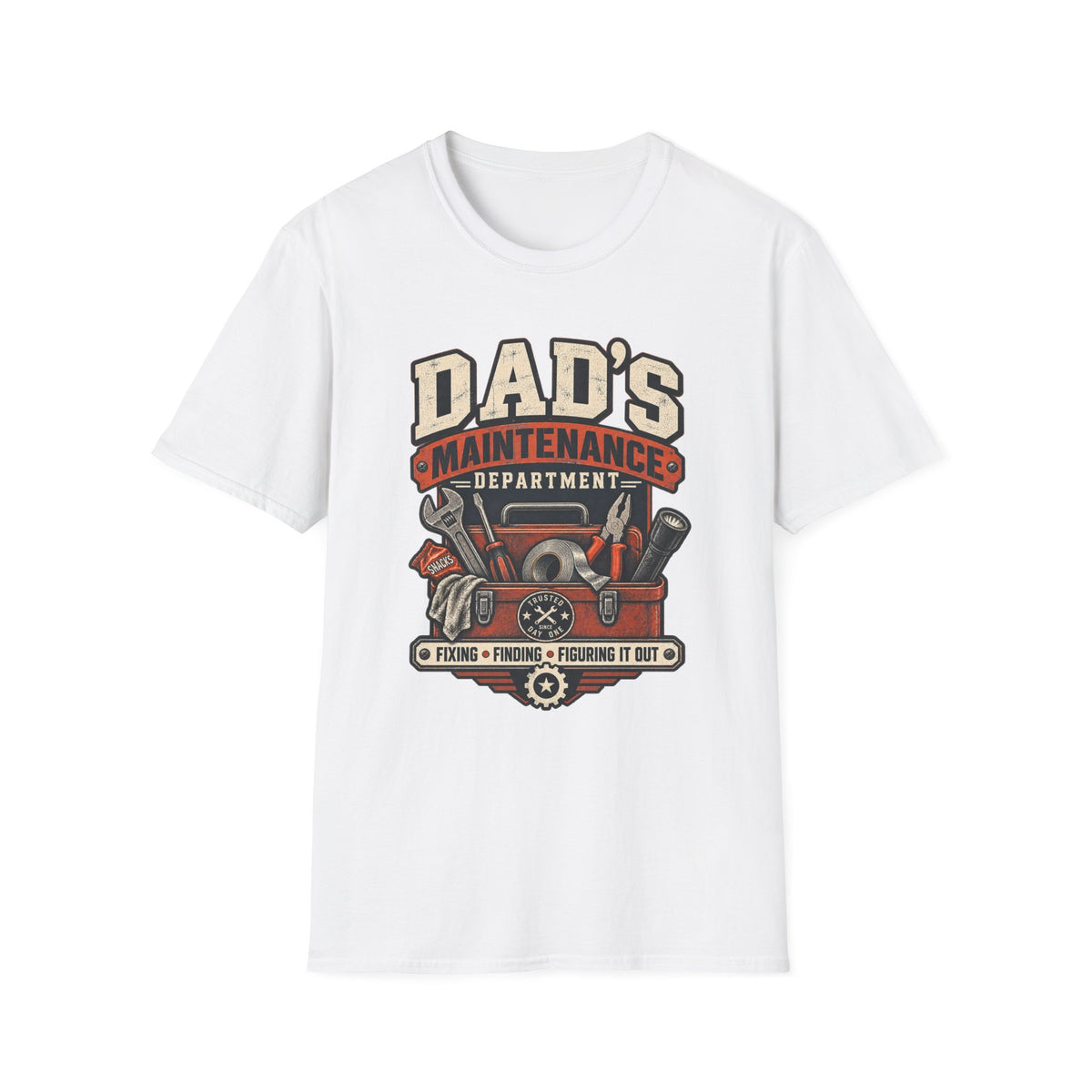 Dad's Maintenance Department T-Shirt | Tools Garage Repair Dad Tee