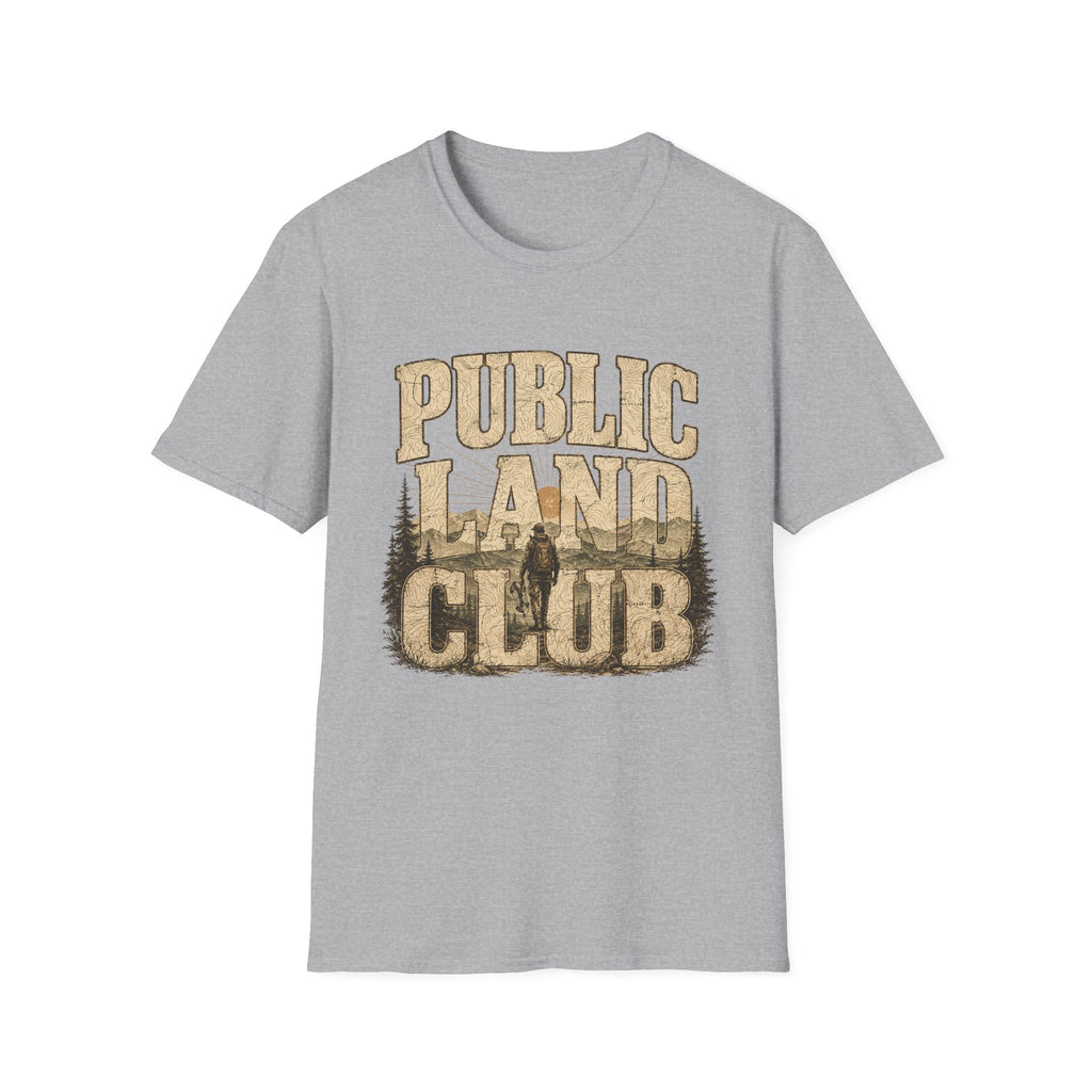 Public Land Club T-Shirt | Outdoor Camping Hiking Woodland Graphic