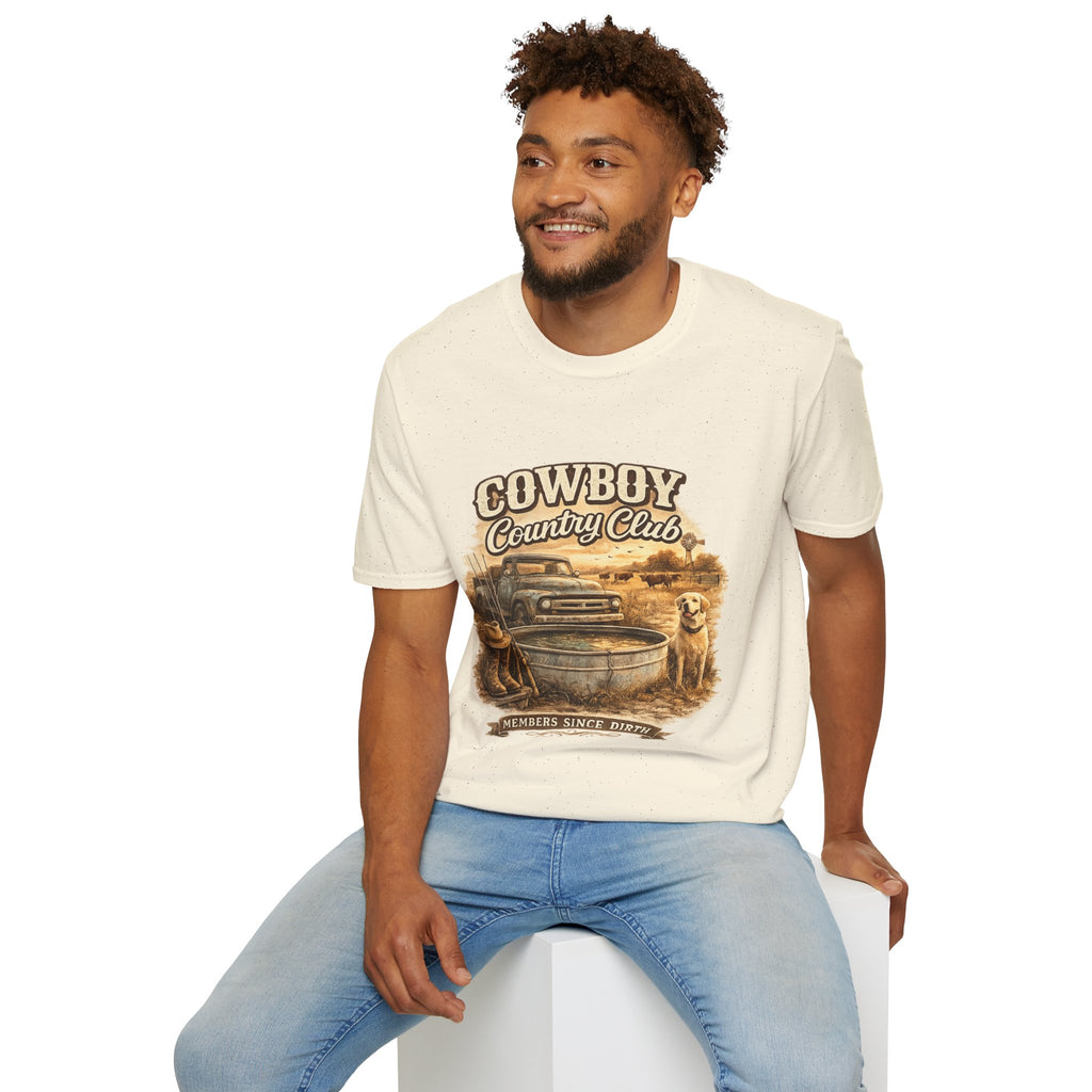 Cowboy Country Club T-Shirt | Vintage Truck Western Ranch Design