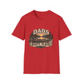 Dad's Happy Place T-Shirt | Lake Sunset Fishing Cabin Design