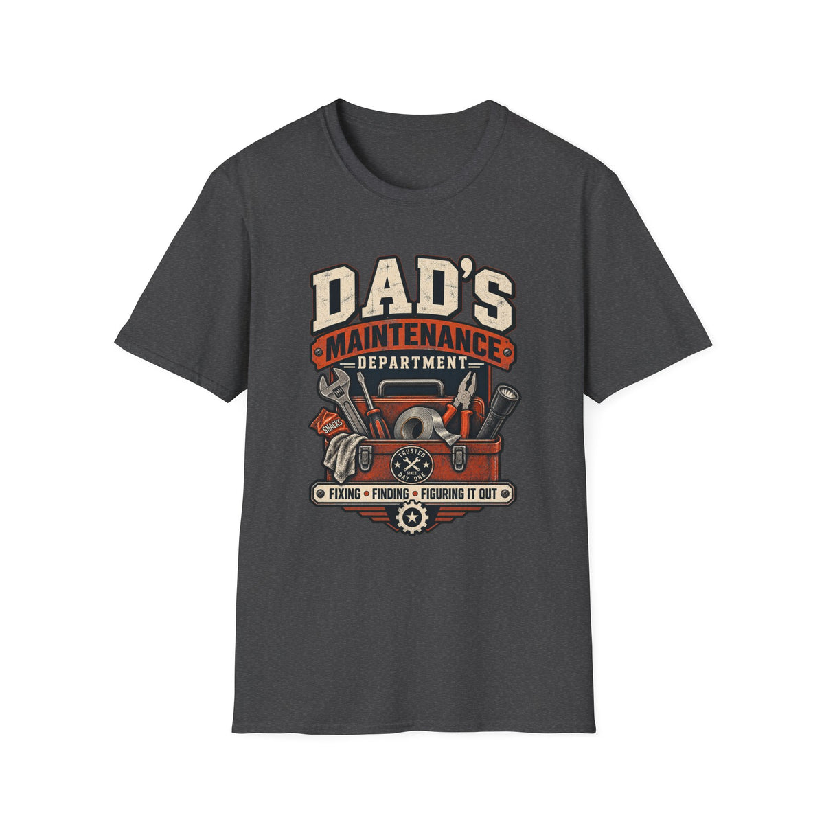 Dad's Maintenance Department T-Shirt | Tools Garage Repair Dad Tee