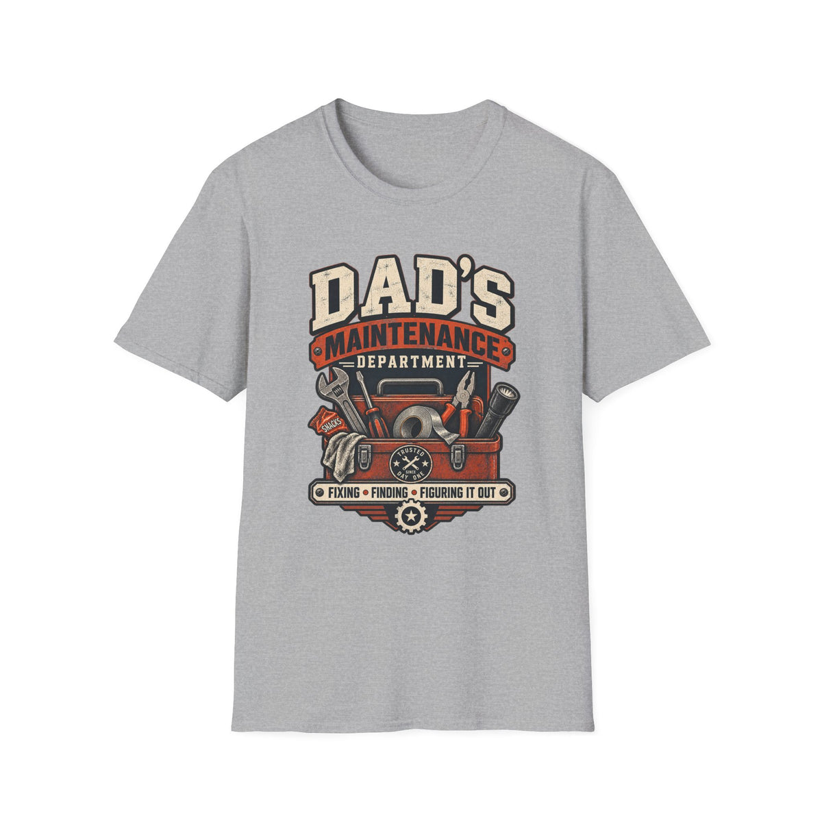 Dad's Maintenance Department T-Shirt | Tools Garage Repair Dad Tee