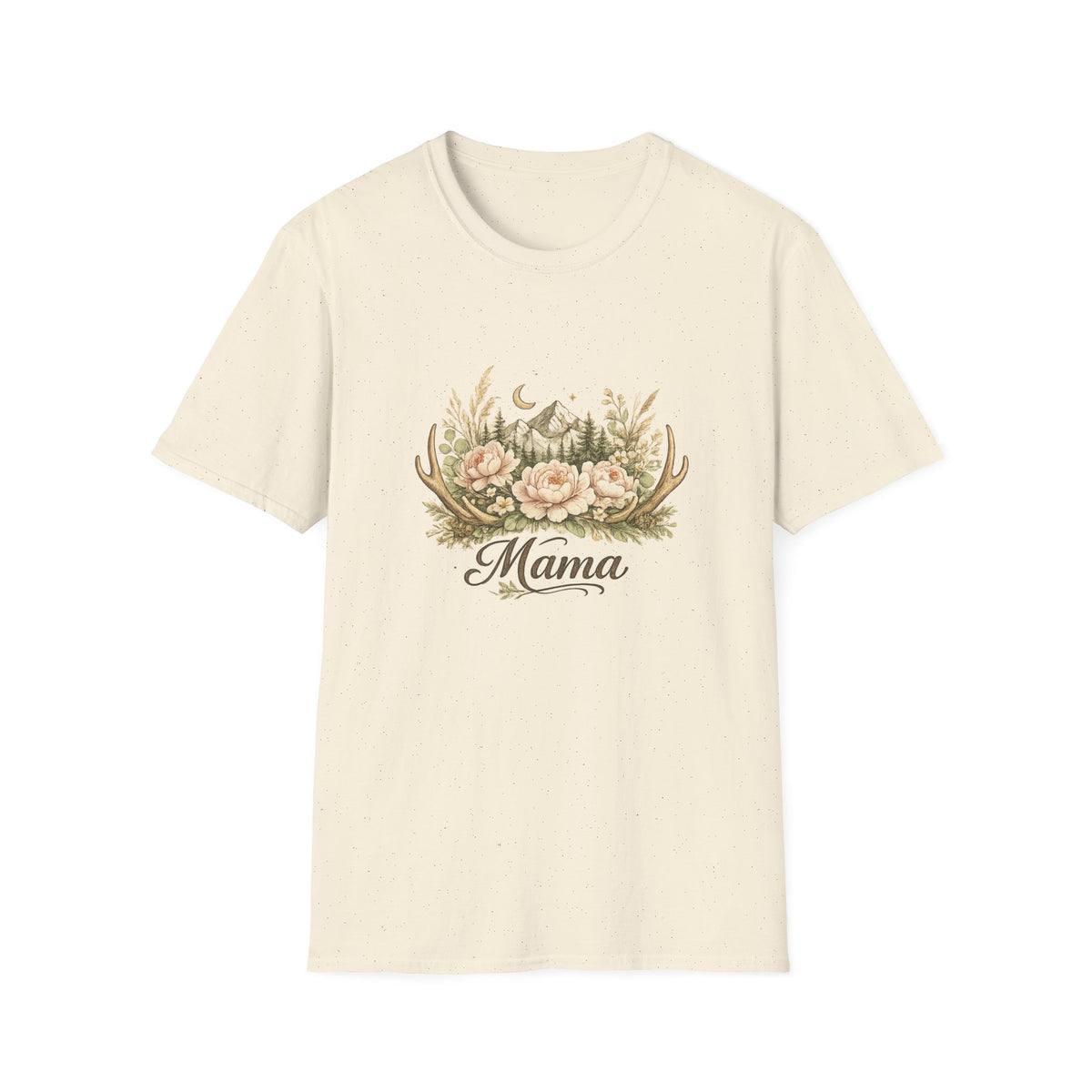 Mama Floral Antlers T-Shirt | Mountain Moon Wildflower Design