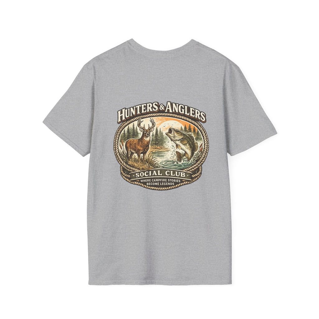Fishing Angler Badge T-Shirt