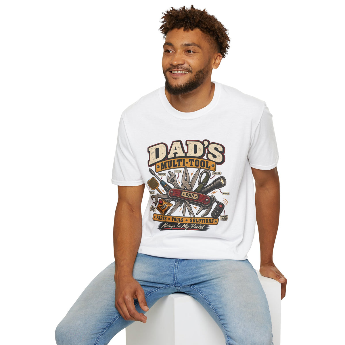 Dad's Multi-Tool T-Shirt | Vintage Toolbox Tools Graphic Tee