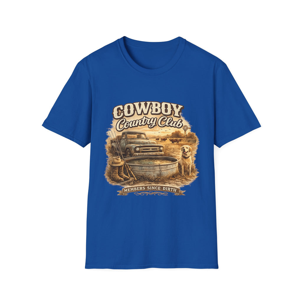 Cowboy Country Club T-Shirt | Vintage Truck Western Ranch Design