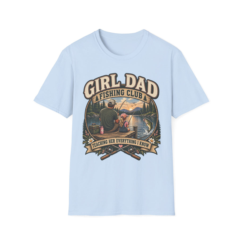 Girl Dad Fishing Club T-Shirt | Father Daughter Fishing Scene