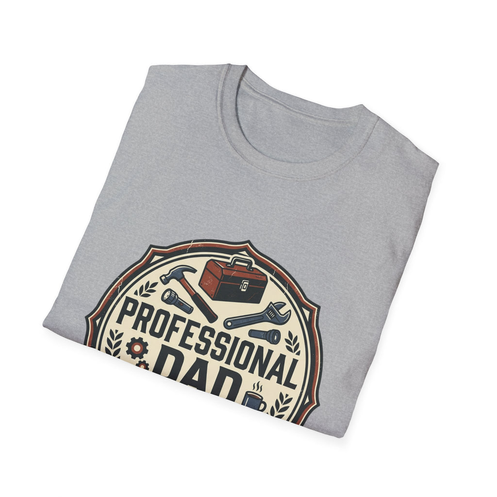 Professional Dad Logo T-Shirt | Toolbox Wrenches Vintage Badge