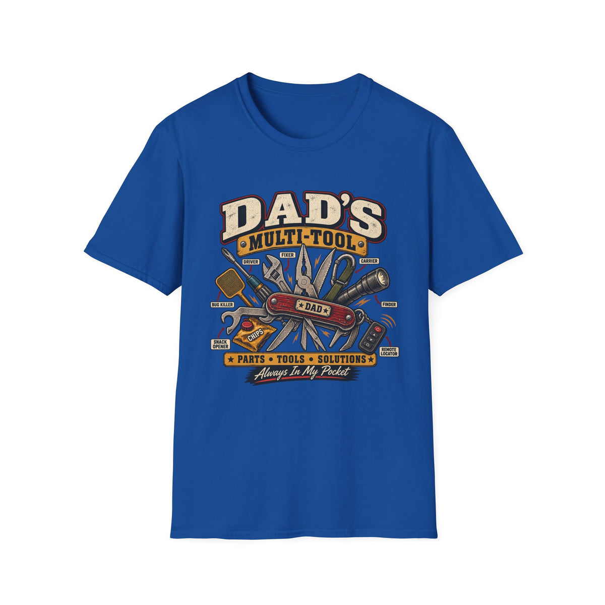 Dad's Multi-Tool T-Shirt | Vintage Toolbox Tools Graphic Tee