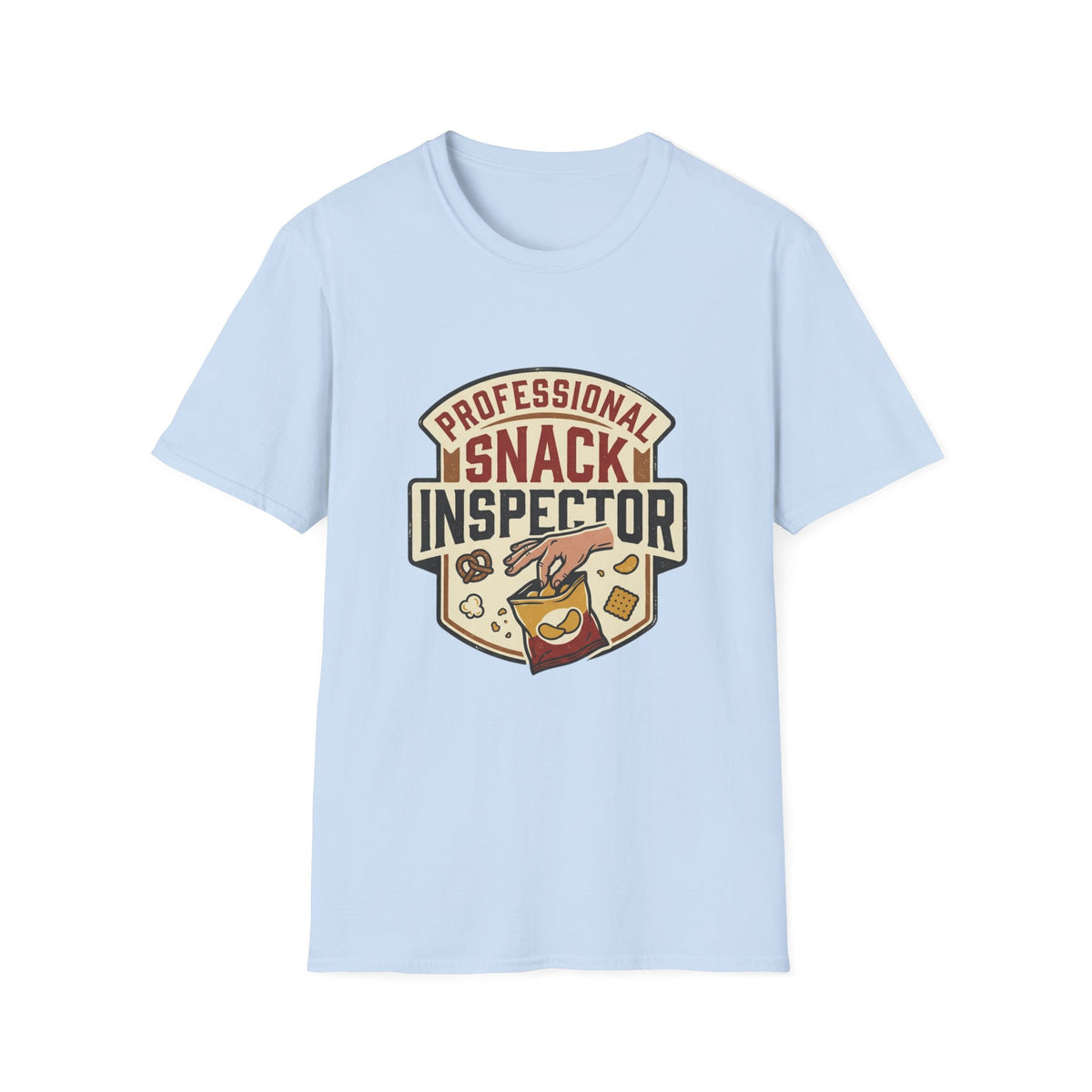 Professional Snack Inspector T-Shirt | Funny Food Badge Tee