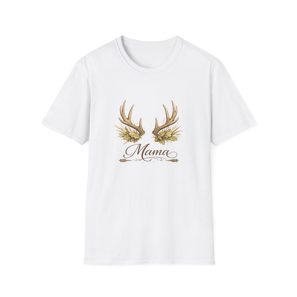 Antler Floral Mama T-Shirt | Deer Antlers with Flowers