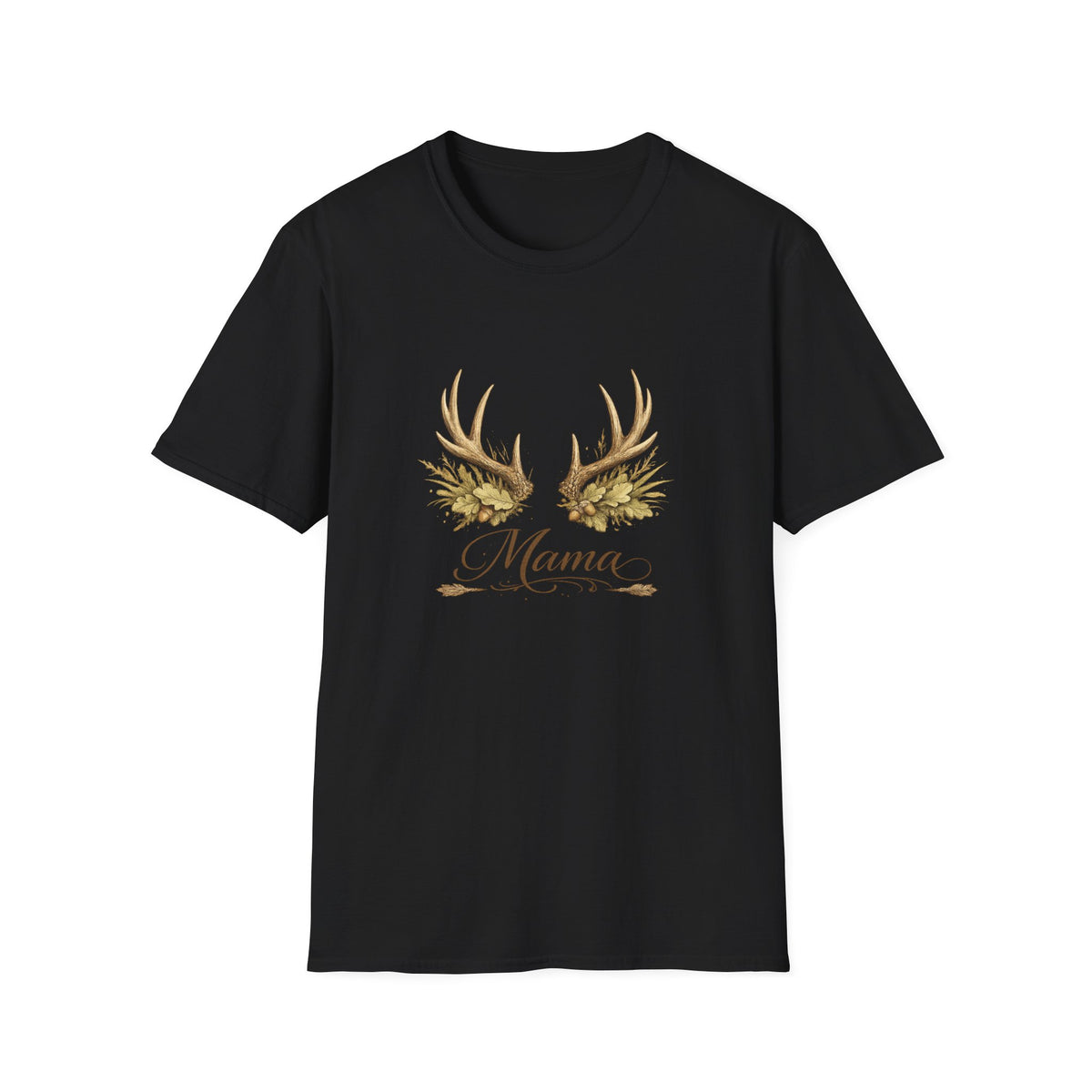 Antler Floral Mama T-Shirt | Deer Antlers with Flowers
