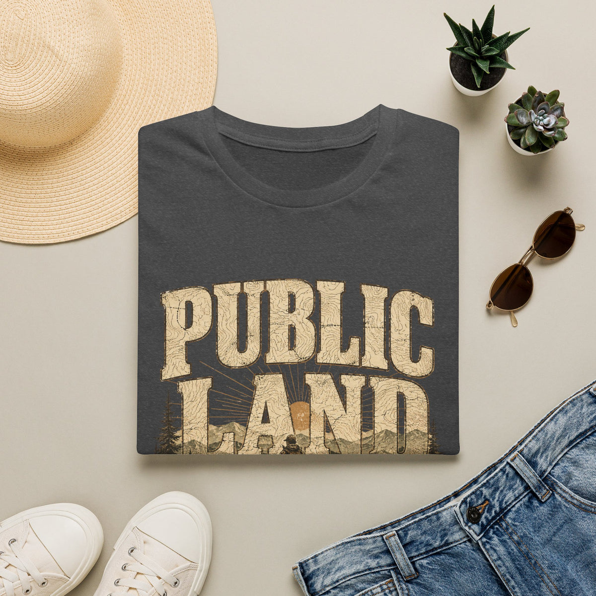 Public Land Club T-Shirt | Outdoor Camping Hiking Woodland Graphic