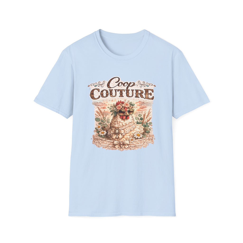 Coop Couture Chicken Floral Graphic T-Shirt | Farmhouse Vintage Style