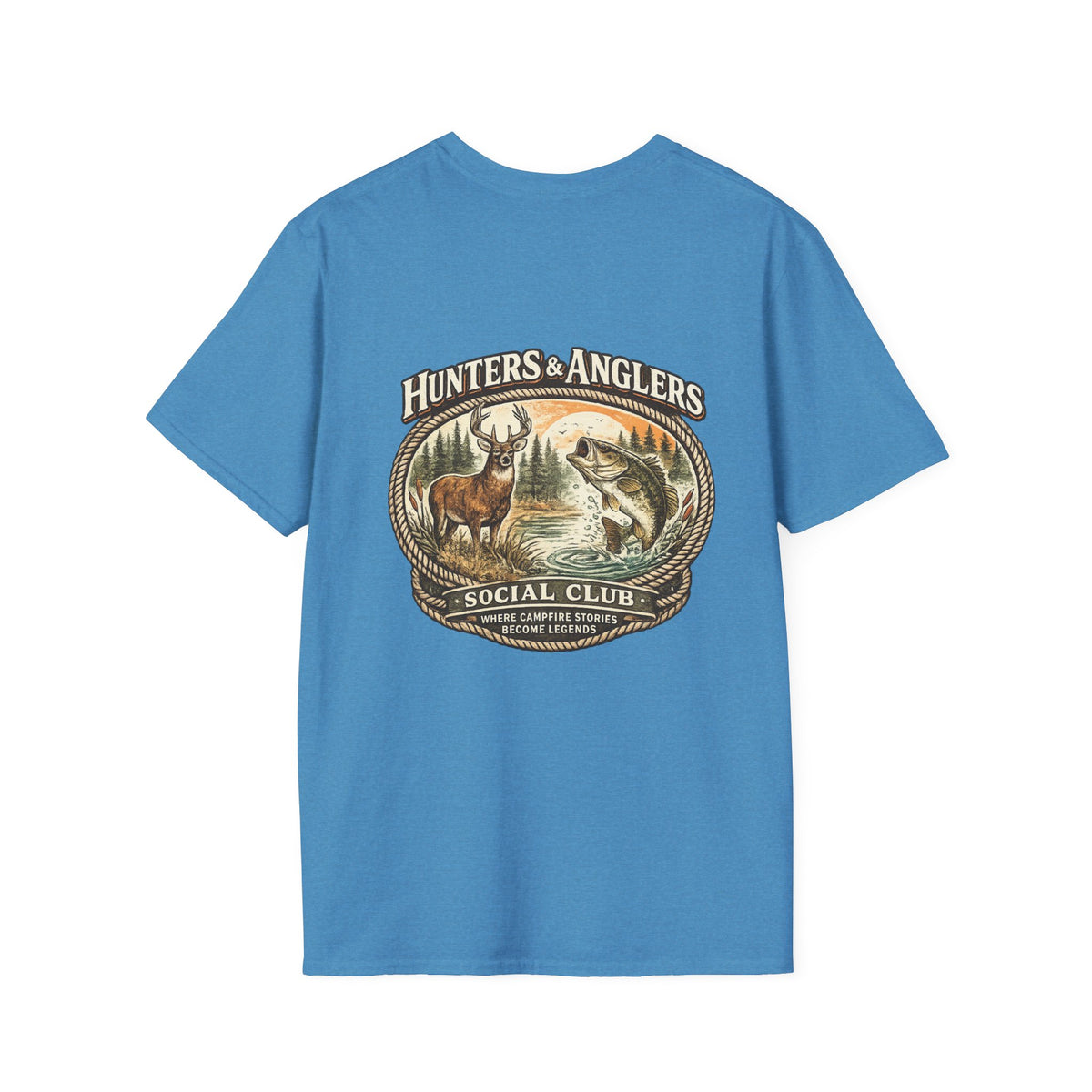 Fishing Angler Badge T-Shirt