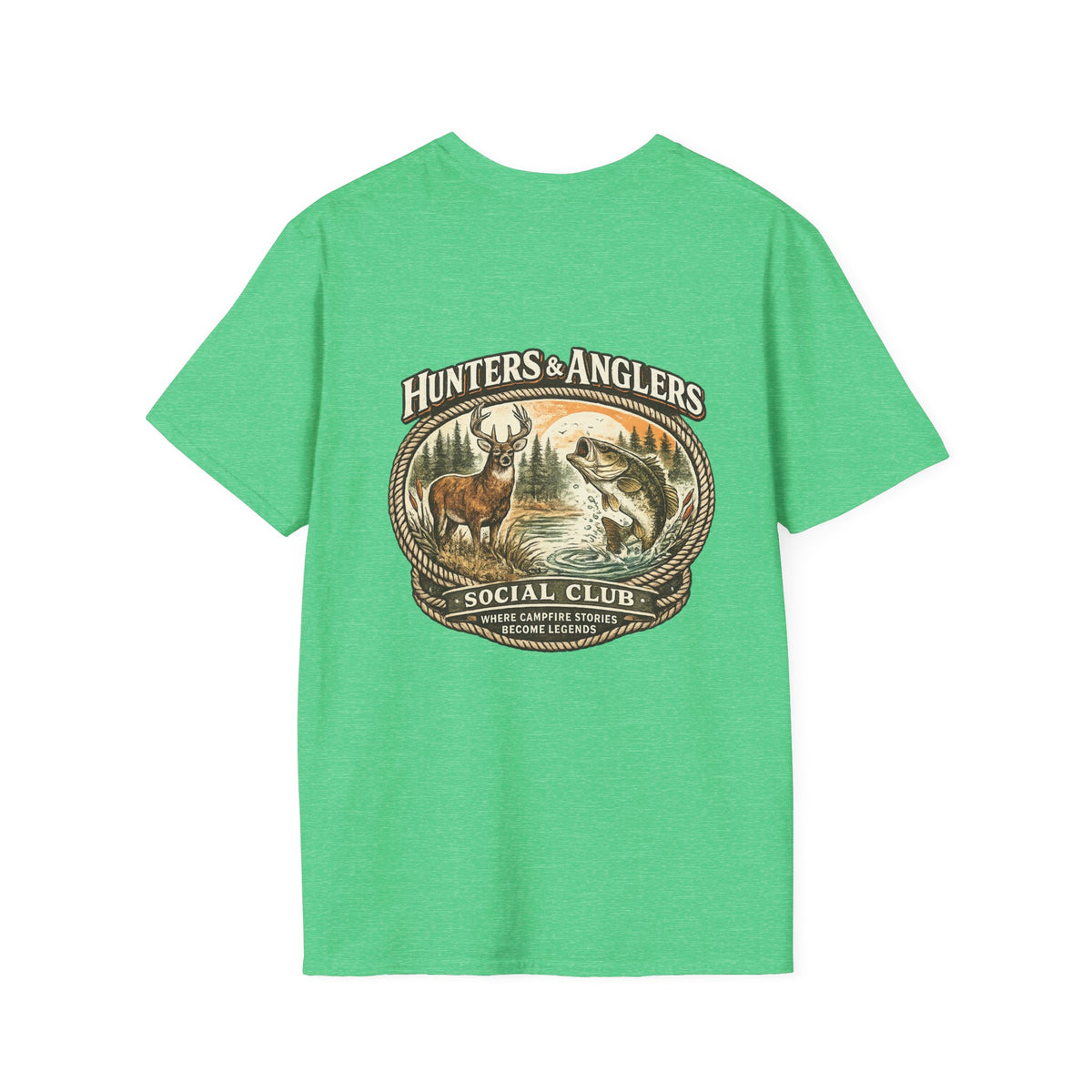 Fishing Angler Badge T-Shirt
