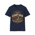 Camp Dad T-Shirt | Camping Cabin Moon Forest Design