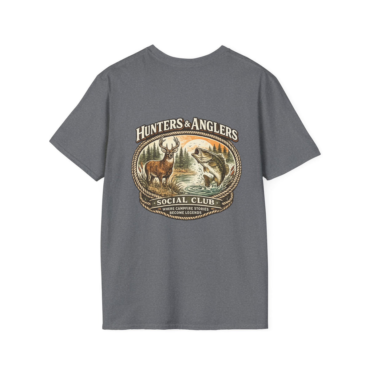 Fishing Angler Badge T-Shirt