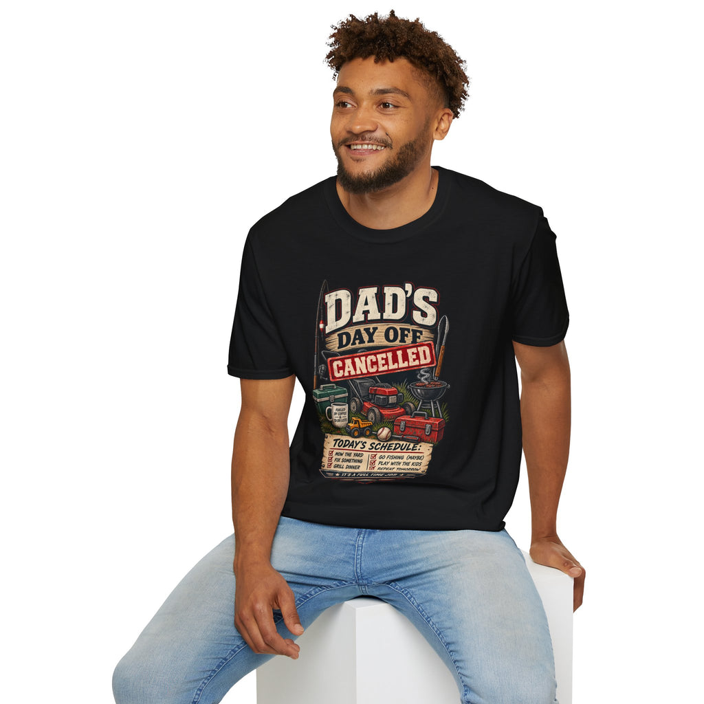 Dad's Day Off Cancelled T-Shirt | Funny Dad Repair Graphics