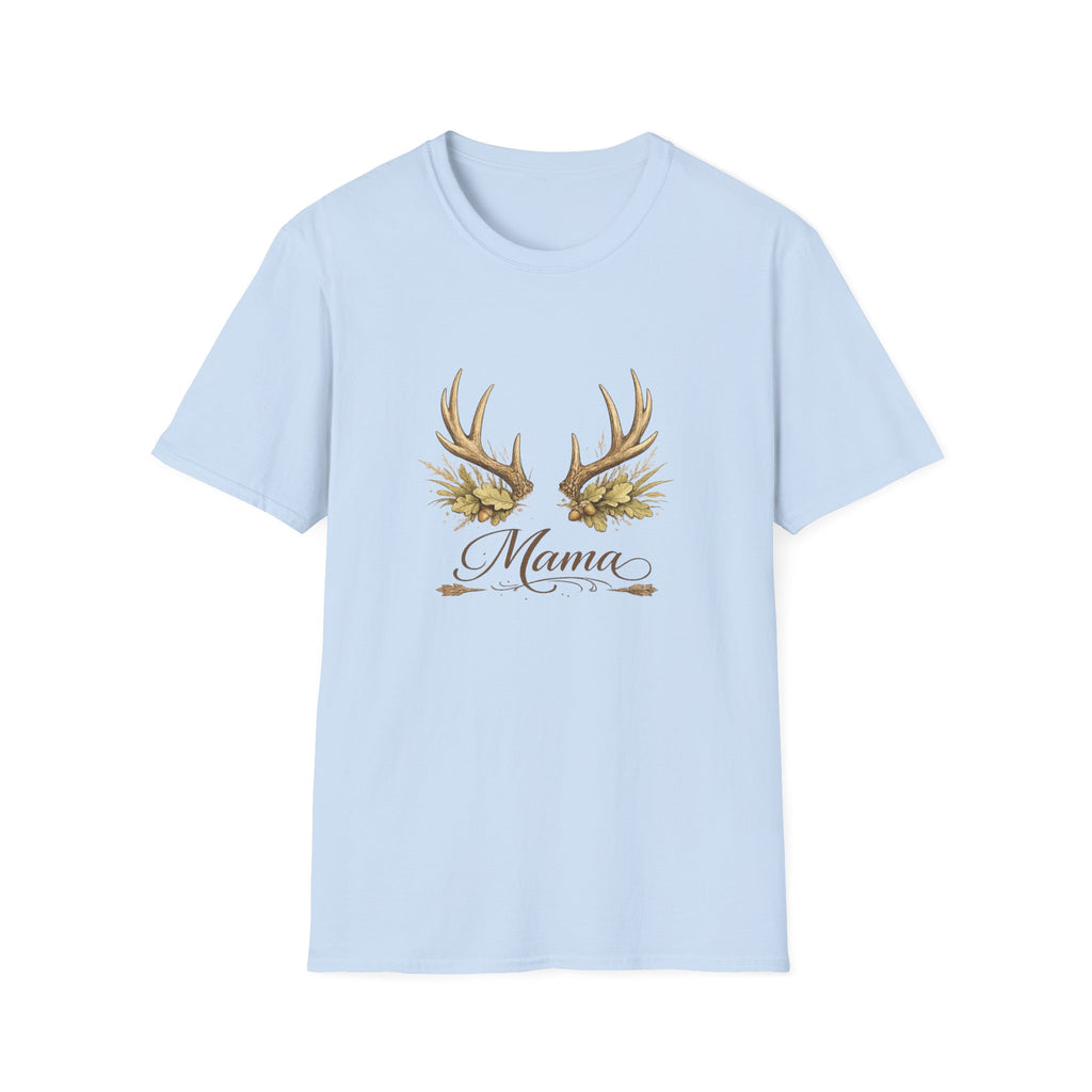 Antler Floral Mama T-Shirt | Deer Antlers with Flowers