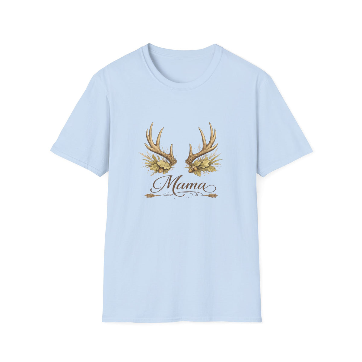 Antler Floral Mama T-Shirt | Deer Antlers with Flowers