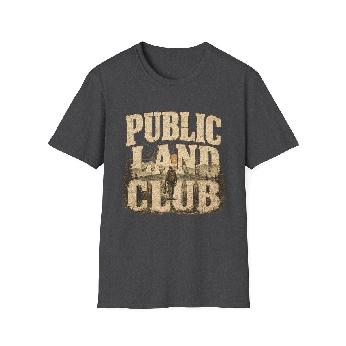 Public Land Club T-Shirt | Outdoor Camping Hiking Woodland Graphic