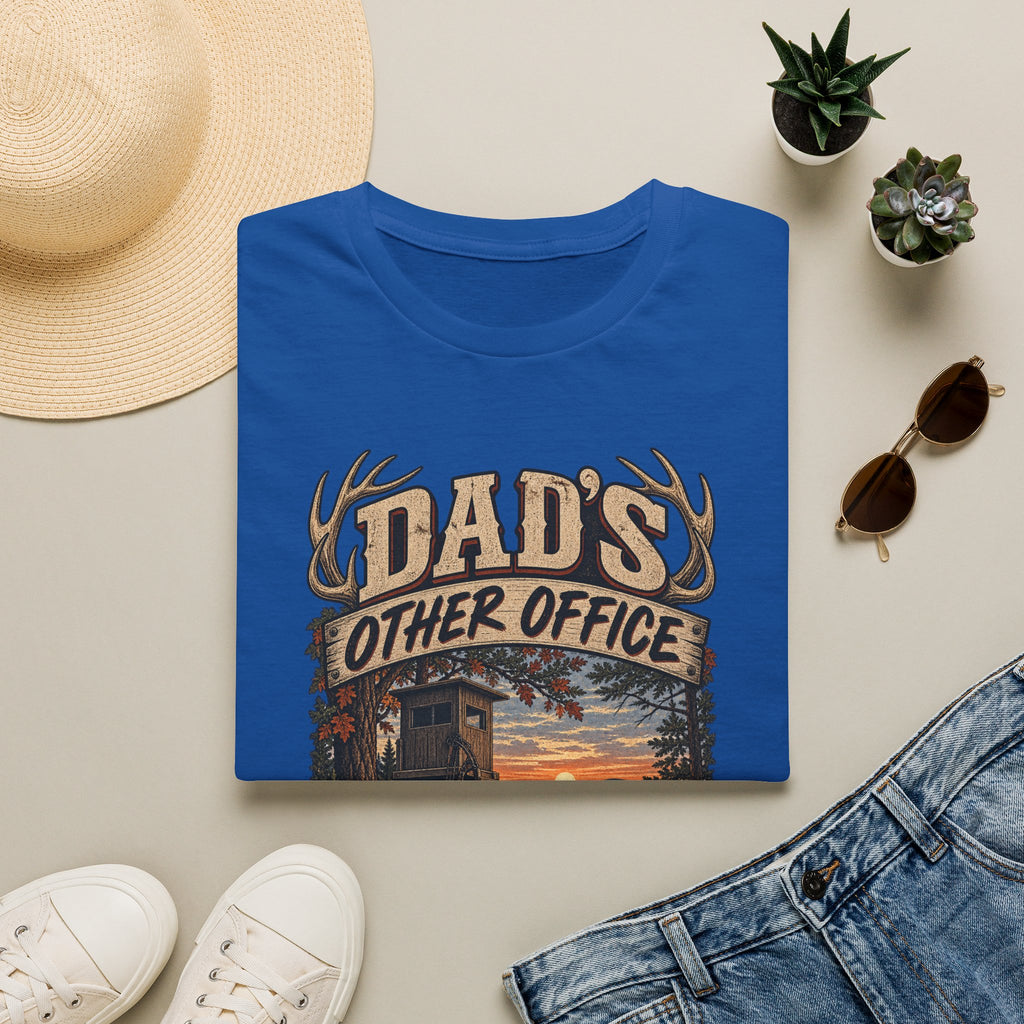 Dad's Other Office T-Shirt | Hunting Cabin Antlers Sunset