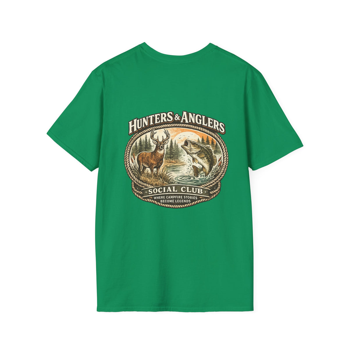 Fishing Angler Badge T-Shirt