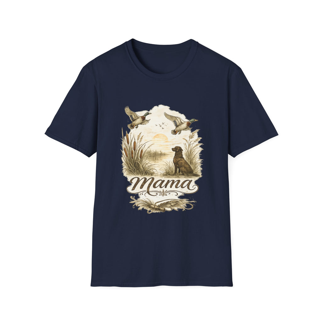 Mama Duck Family T-Shirt | Ducks Flying Over Pond, Mom Wildlife Tee