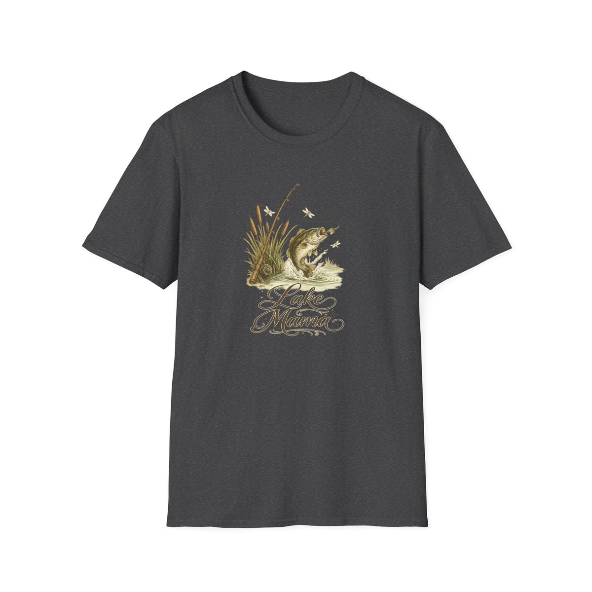 Lake Mama T-Shirt | Fishing Bass Illustration