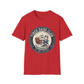 Tired Dads Club T-Shirt | Dad Life Vintage Badge, Coffee & Recliner Design