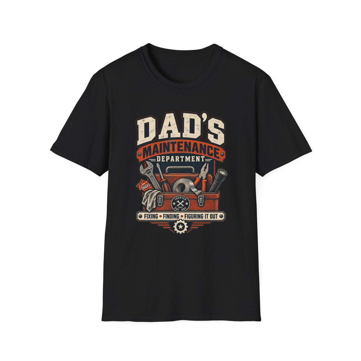Dad's Maintenance Department T-Shirt | Tools Garage Repair Dad Tee