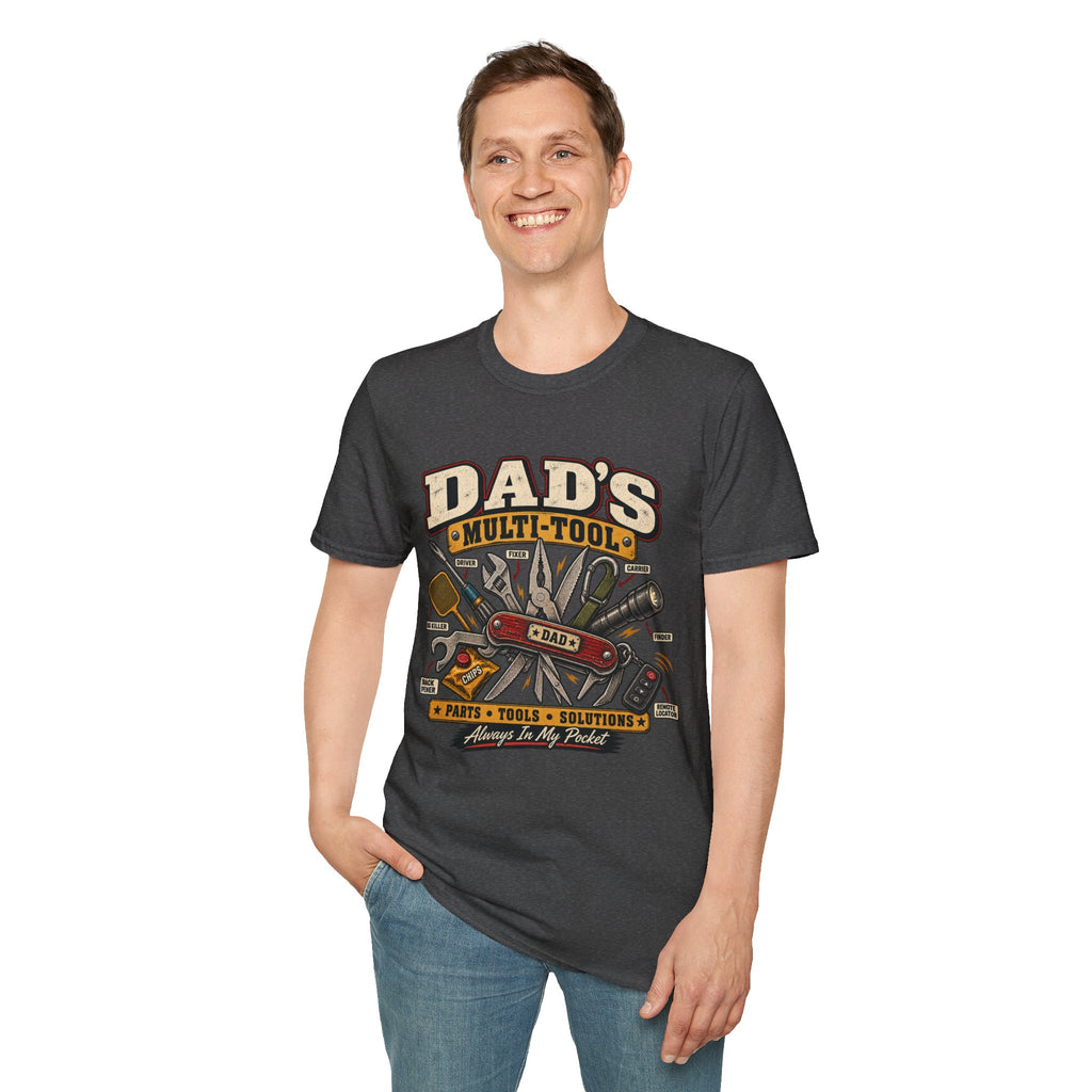 Dad's Multi-Tool T-Shirt | Vintage Toolbox Tools Graphic Tee