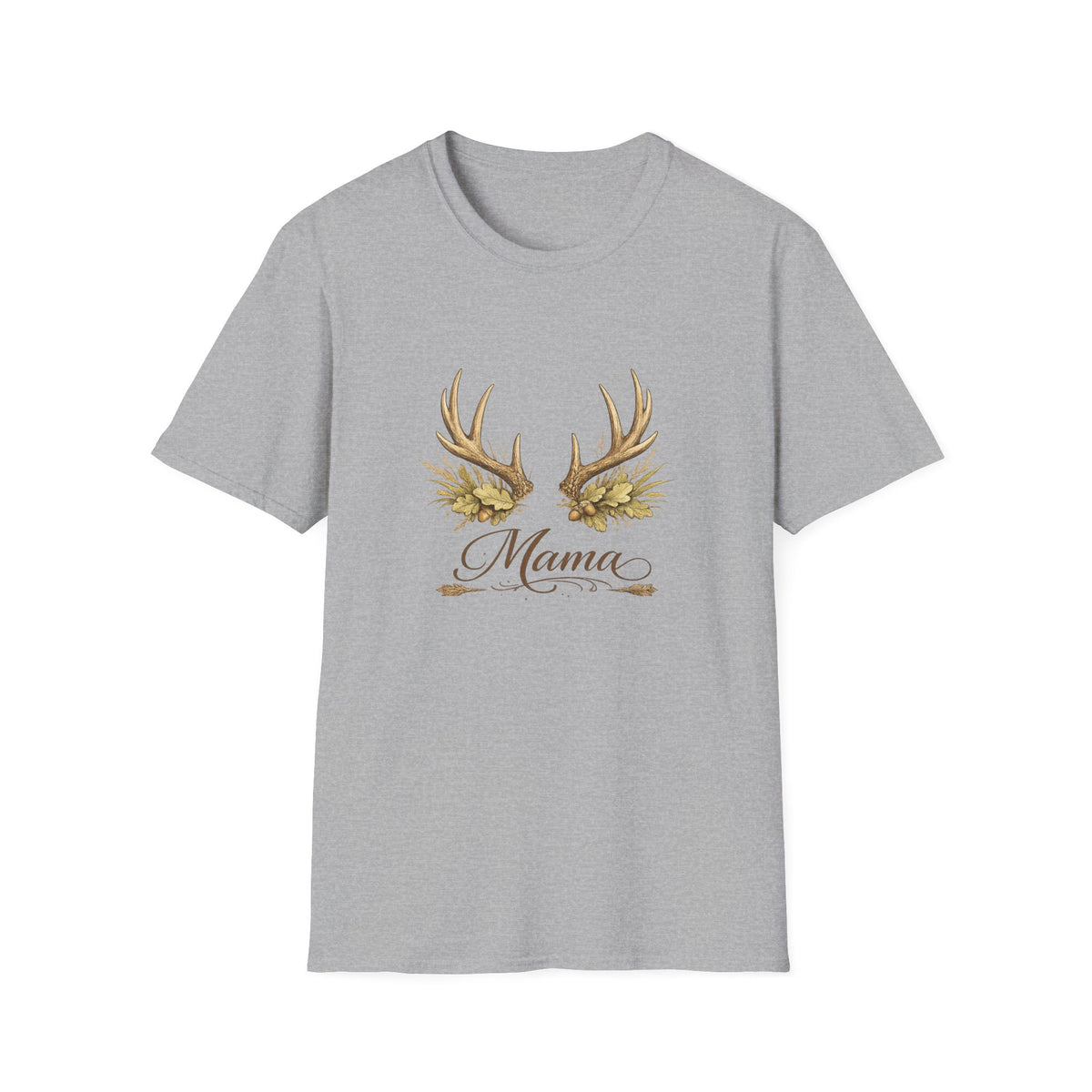 Antler Floral Mama T-Shirt | Deer Antlers with Flowers
