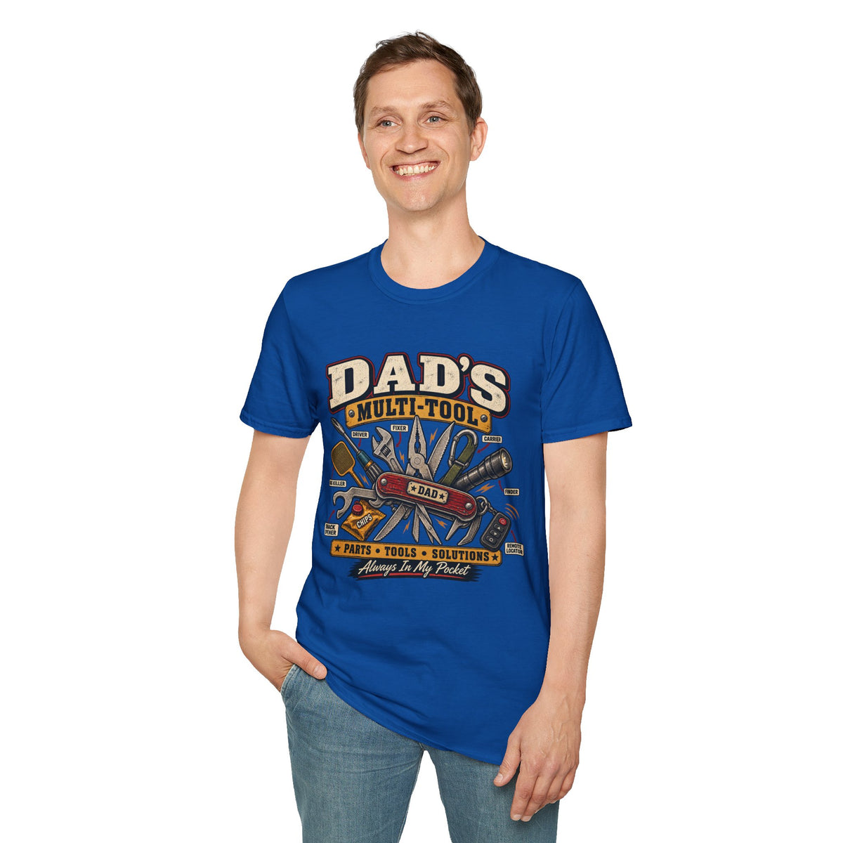 Dad's Multi-Tool T-Shirt | Vintage Toolbox Tools Graphic Tee