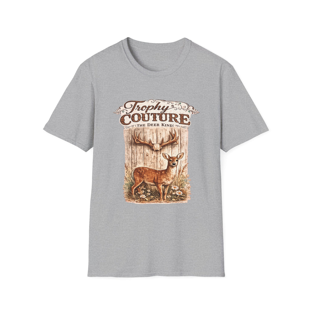 Trophy Couture Deer T-Shirt | Vintage Rustic Buck Graphic