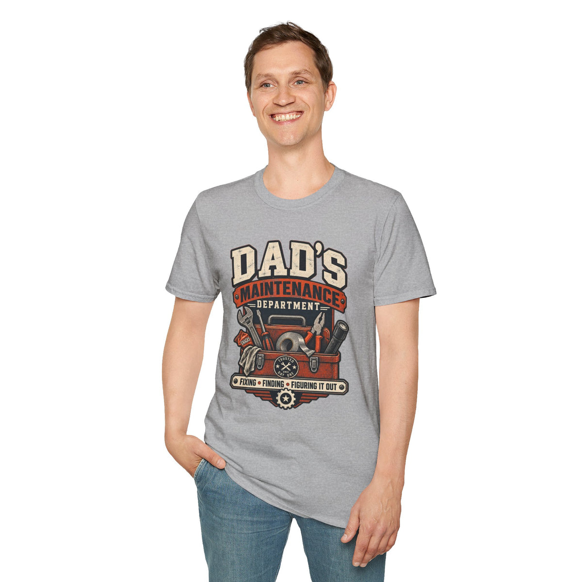 Dad's Maintenance Department T-Shirt | Tools Garage Repair Dad Tee