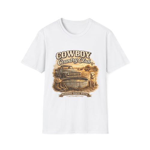 Cowboy Country Club T-Shirt | Vintage Truck Western Ranch Design