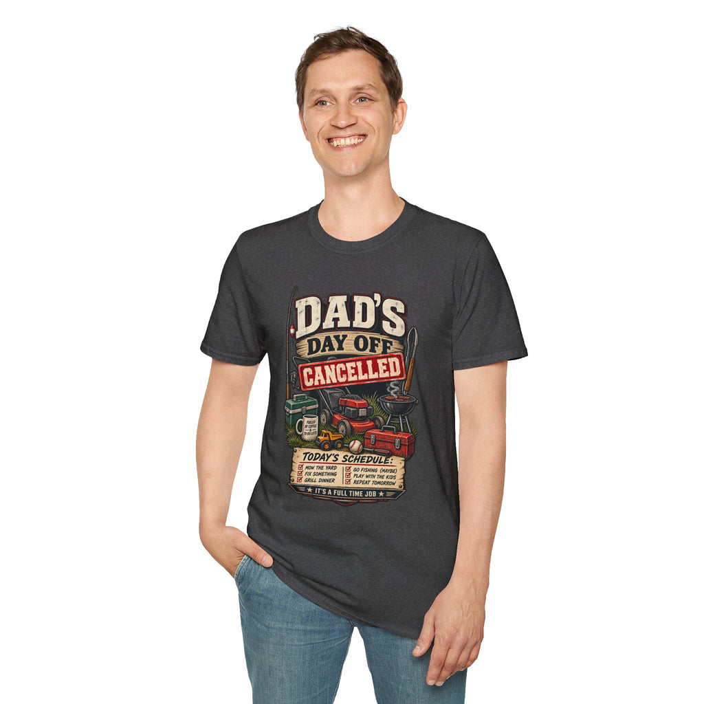 Dad's Day Off Cancelled T-Shirt | Funny Dad Repair Graphics