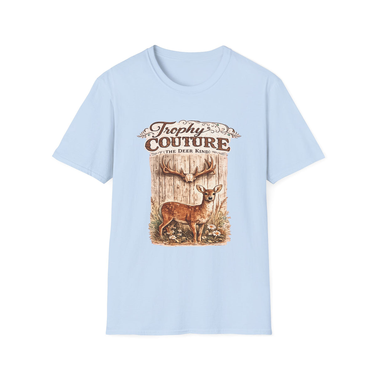 Trophy Couture Deer T-Shirt | Vintage Rustic Buck Graphic
